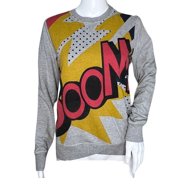 Phillip Lim x Target Shirt Womens XS Gray Boom Jumper Graphic Sweatshirt Casual - Picture 1 of 8